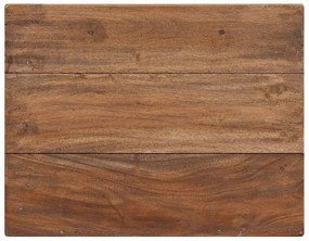 Mesa de cabeceira em madeira de mogno maciça 40x30x51 cm