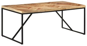 Mesa de jantar 180x90x76 cm madeira acácia maciça e mangueira