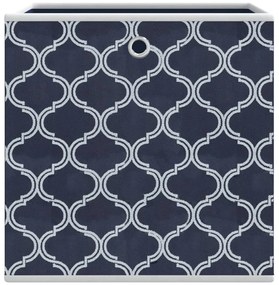 Caixas de arrumação dobráveis 10 pcs 32x32x32 cm TNT azul
