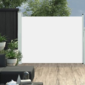 vidaXL Toldo lateral retrátil para pátio 140x500 cm creme