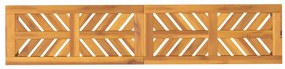 Banco de jardim 150 cm madeira de acácia maciça