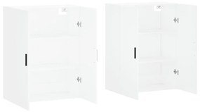 Armários de parede 2 pcs 69,5x34x90 cm branco