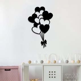 Acessório Decorativo de Parede Metal-386 – Preto – 21 x 35 cm