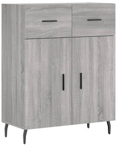 Armário alto 69,5x34x180 cm derivados de madeira sonoma cinza