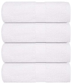 Toalhas de mãos 4 pcs 30x30 cm 360 g/m2 100% algodão branco