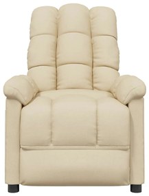 Poltrona de massagens tecido cor creme