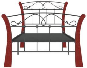 Estrutura de cama 90x200 cm metal preto