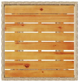 3 pcs conjunto bistrô com almofadões vime PE bege