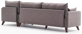 Sofá de Canto Bella – Castanho – 275x85x81 cm