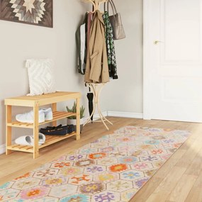 vidaXL Tapete lavável antiderrapante 80x300 cm multicor