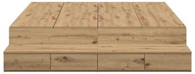 Cama de Armazenamento Artisan Carvalho 140x200 cm