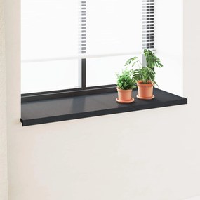 vidaXL Soleira de Janela Antracite com Veio de Madeira PVC