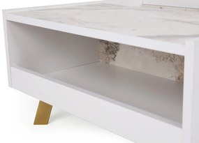 Mesa de Centro Frida – Branco – 90x63x34 cm