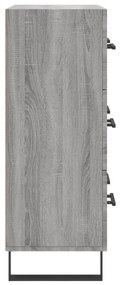 Aparador 69,5x34x90 cm derivados de madeira cinzento sonoma