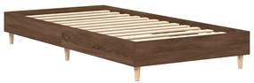 Estrutura cama s/ colchão 90x190 cm carvalho castanho
