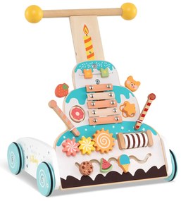 Carrinho de passeio Wagon para 2 crianças com alça ajustável e capota removível - Preto