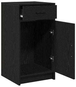 Buffet vidaXL Preto Carvalho 40x41x75 cm Madeira de engenharia