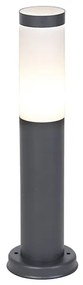 Candeeiro de poste cinzento antracite 45 cm IP44 - Rox Moderno