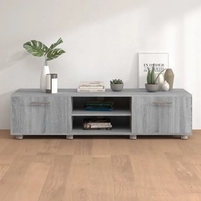 vidaXL Móvel de TV 140x40x35 cm derivados de madeira cinzento sonoma