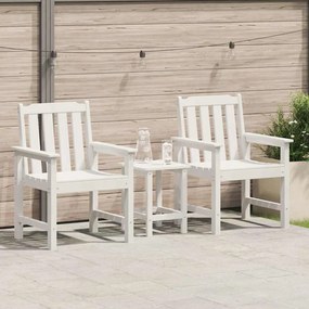 vidaXL Cadeira de Jantar de Jardim 2 pcs Branco 65,5 x 59 x 88 cm HDPE