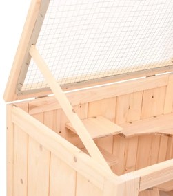 Gaiola para hamster 55x40x80 cm madeira de abeto maciça