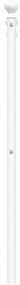 Cabeceira de cama 107 cm metal branco