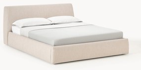 Cama estofada Cloud, com espaço de arrumação