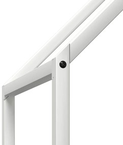 Suporte para lenha 60x25x60 cm aço laminado a frio branco