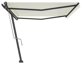 Toldo automático independente 500x300 cm cor creme