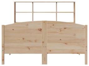 Cama com estante sem colchão 120x190 cm pinho maciço