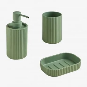 Conjunto De Banho Em Abs Ozene Verde Escuro - Sklum