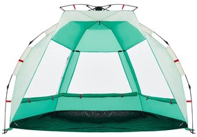Tenda praia 2 pessoas libertação rápida impermeável verde mar