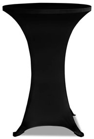 Toalha de Mesa elástica Ø60, Preta / 2 peças