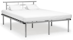 324834 vidaXL Estrutura de cama metal 160x200 cm cinzento