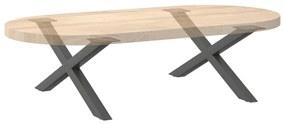 Pés para mesa de centro em formato de X, 2 peças, antracite, 70x(30-31