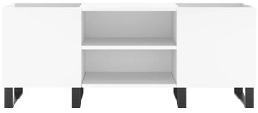Armário para discos 121x38x48 cm derivados de madeira branco