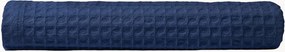 Toalha de mãos em algodão com padrão favo de mel Midnight Blue