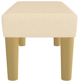 Banco 70x30x30 cm tecido cor creme