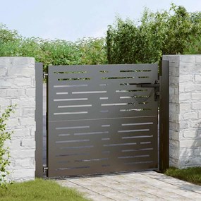 vidaXL Portão de Jardim Preto 105 x 100 cm Aço com Revestimento em Pó