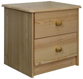 325534 vidaXL Mesa de cabeceira 43x34x40 cm madeira de pinho maciça