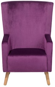 Poltrona em veludo roxo ONEIDA Beliani