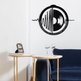 Acessório Decorativo de Parede My Music – Preto – 60 x 43 cm