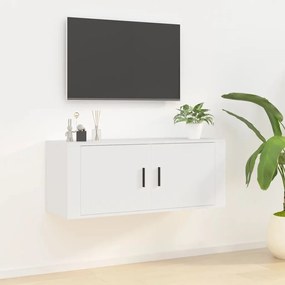 vidaXL Móvel de TV de parede 100x34,5x40 cm branco