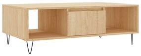 Mesa de centro 104x60x35cm derivados de madeira carvalho sonoma