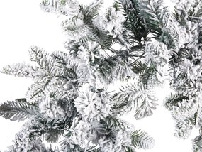 Guirlanda de Natal branca com LED e efeito de neve 180 cm SUNDO Beliani
