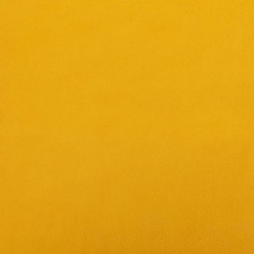Bancos de bar 2 pcs veludo amarelo
