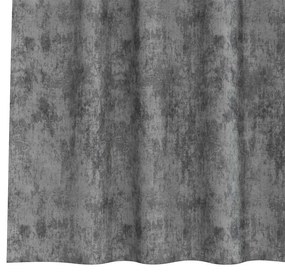 Conjunto com 2 Cortinas de Veludo com Ilhós Cinza 225x140 cm