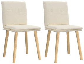 Cadeiras de jantar 2 pcs linho