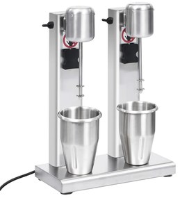 Misturador para batidos com copos duplos aço inoxidável 2 L