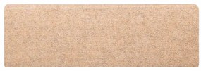 Tapetes de escada autoadesivos 30 pcs 65x21x4 cm creme
